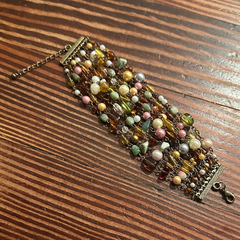 Lia Sophia Beaumont Vibrant Multicolor Beaded Bracelet - Picture 2 of 7